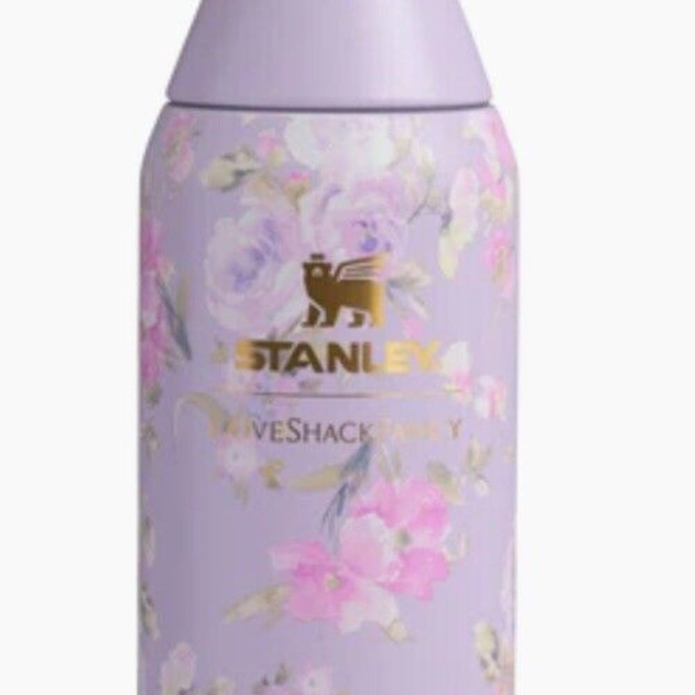 Stanely Loveshack Fancy Purple Floral Happy Thoughts Tumbler 40 oz Bottle Set - Picture 5 of 11